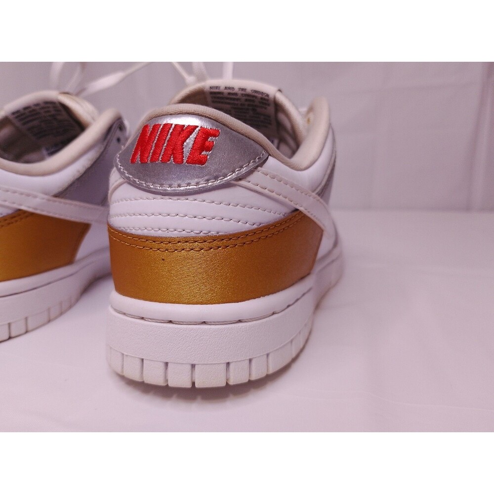 Nike Dunk Low SE "Heirloom" Silver Gold Metalic - Picture 8 of 16